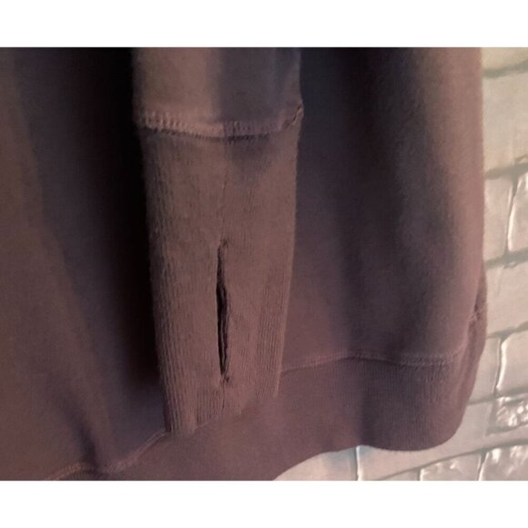 Athleta Burgundy Long Sleeve Coaster Luxe Soft Oversized Sweatshirt XS - Picture 5 of 6